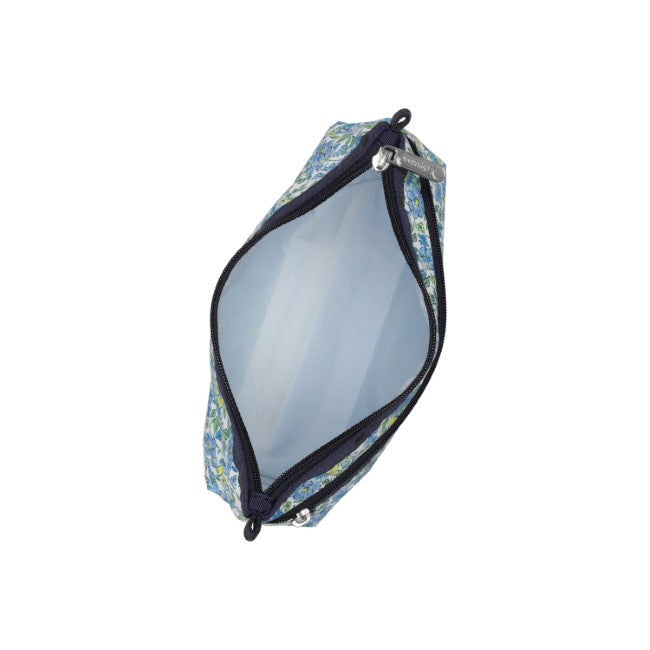 LeSportsac Unisex Pouch Cosmetic Clutch In Tapestry Flower Blue