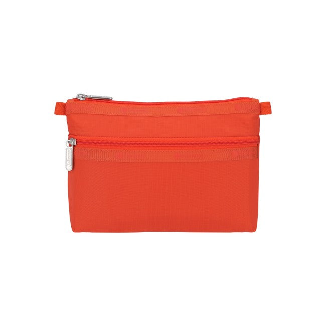 LeSportsac Unisex Pouch Cosmetic Clutch In Autumn Orange
