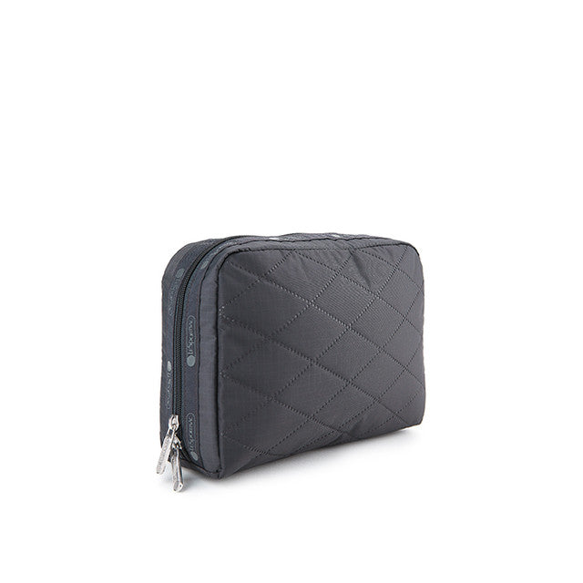 Xl Rectangular Cosmetic In Thunder Cross Deboss