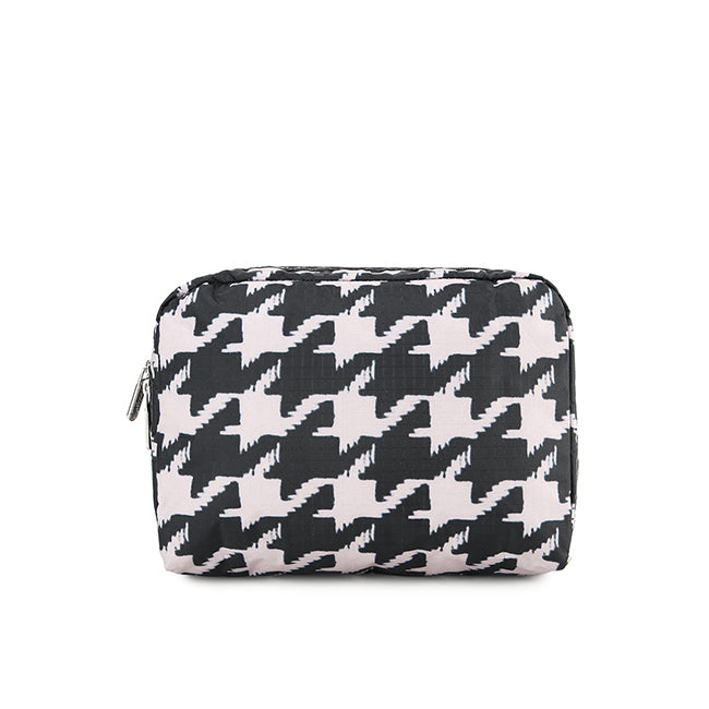 LeSportsac Aksesoris Unisex Xl Rectangular Cosmetic In Blk/ Beige Houndstooth