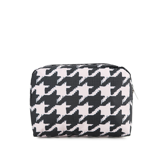 LeSportsac Aksesoris Unisex Xl Rectangular Cosmetic In Blk/ Beige Houndstooth