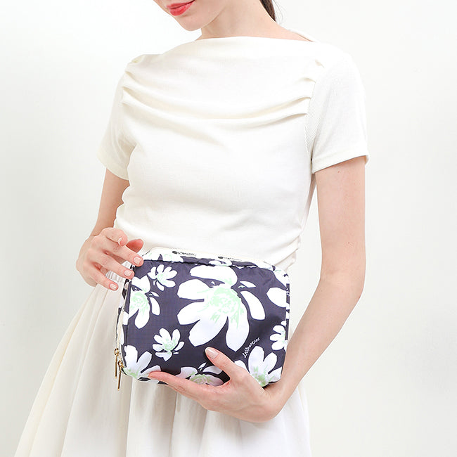 Xl Rectangular Cosmetic In Tropical Garden