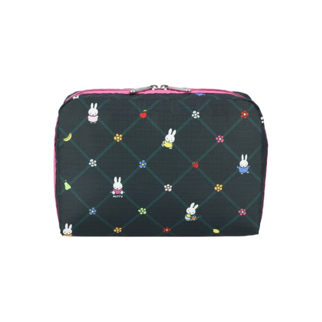 LeSportsac Unisex Pouch Xl Rectangular Cosmetic In Miffy Orchard Green/Pink