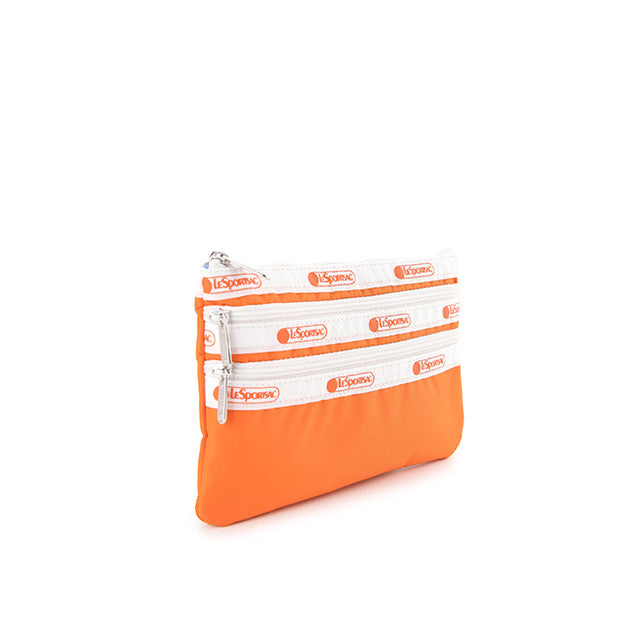 3-Zip Cosmetic In Spectator Amber Orange