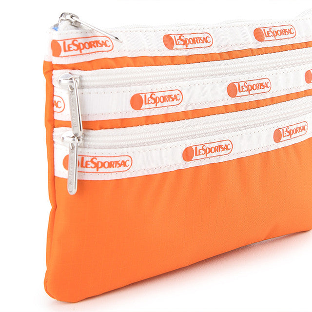 3-Zip Cosmetic In Spectator Amber Orange