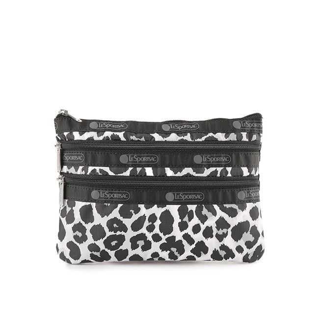 3-Zip Cosmetic In Neutral Leopard