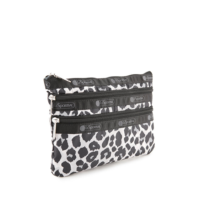 3-Zip Cosmetic In Neutral Leopard