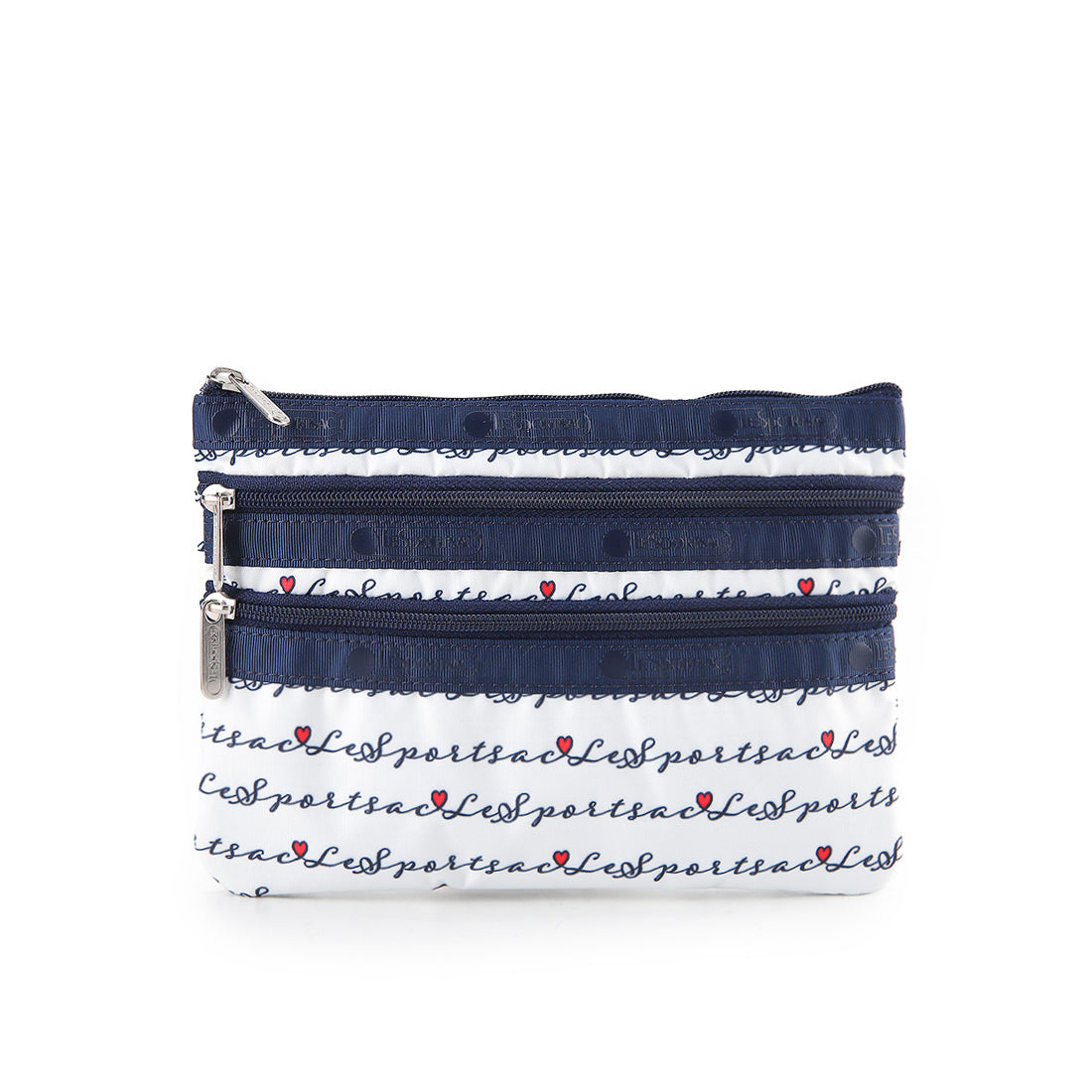 3-Zip Cosmetic In Marine Logo Border