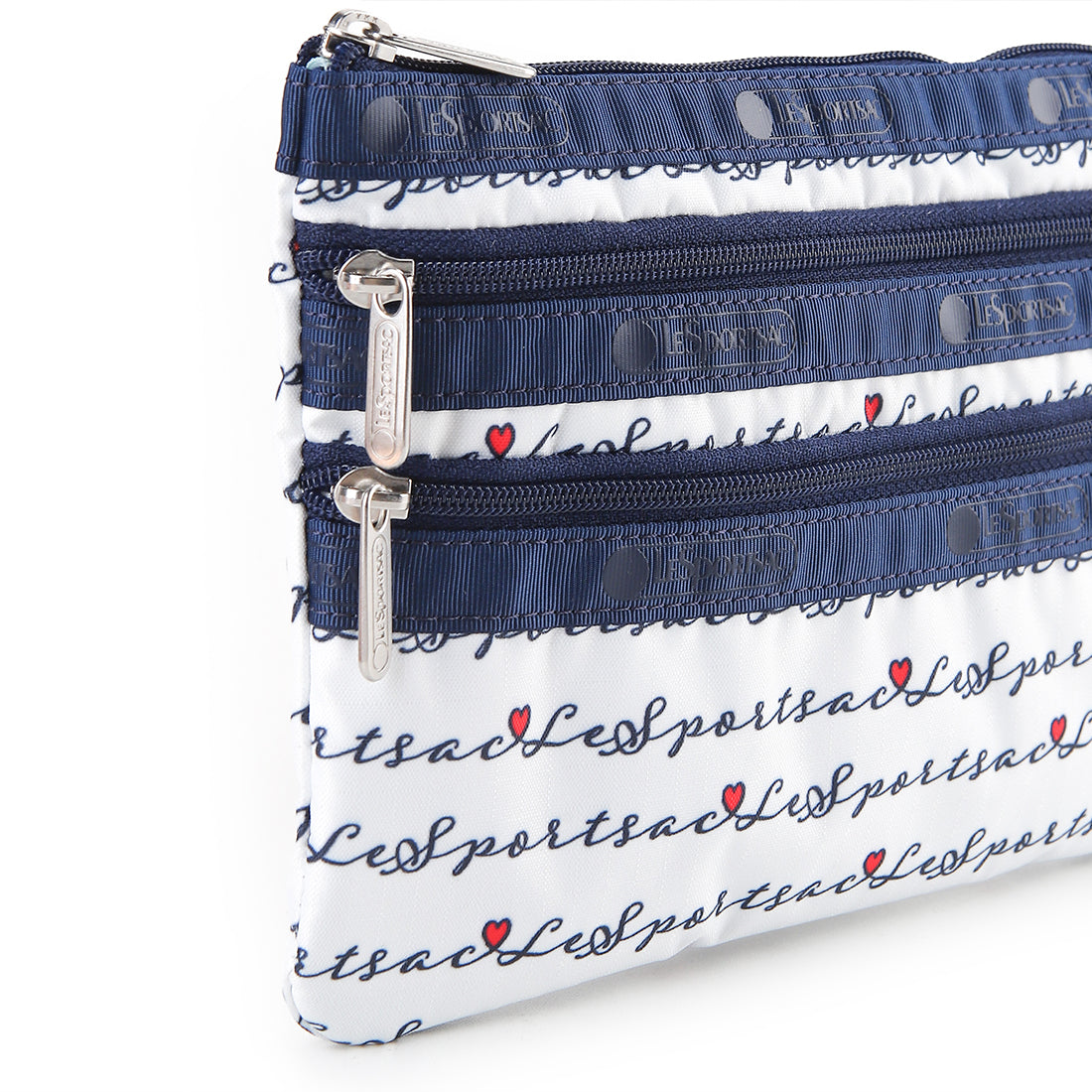 3-Zip Cosmetic In Marine Logo Border