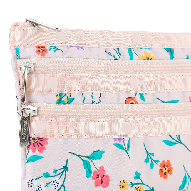 3-Zip Cosmetic In Tossed Wildflowers