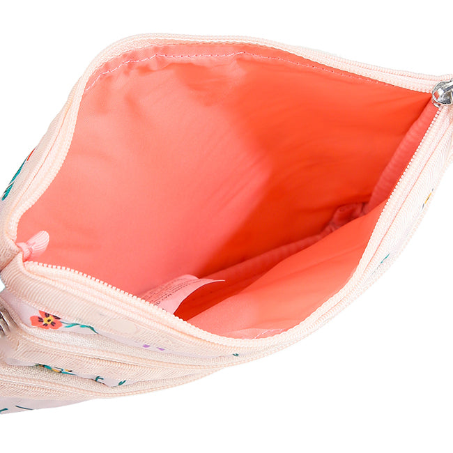 3-Zip Cosmetic In Tossed Wildflowers