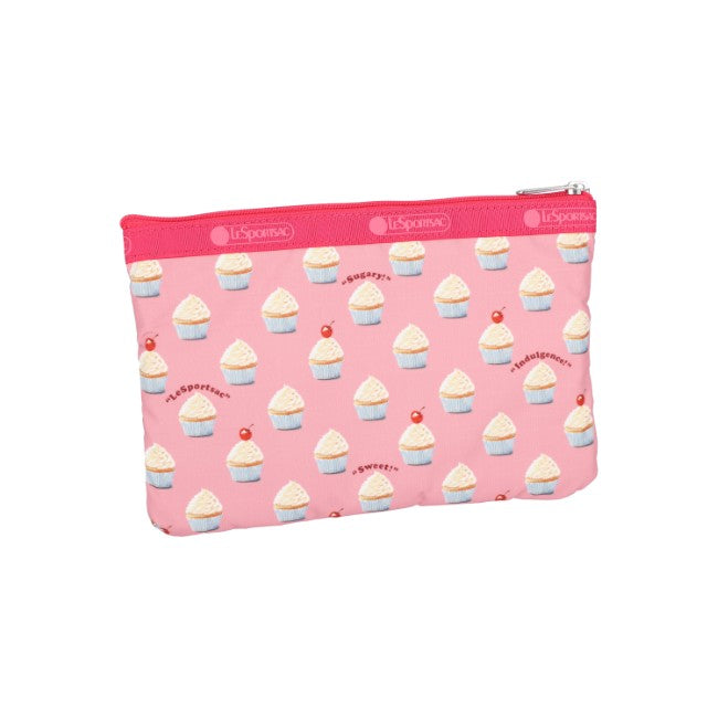 LeSportsac Unisex 3-Zip Cosmetic In Sweet Cupcake Delight
