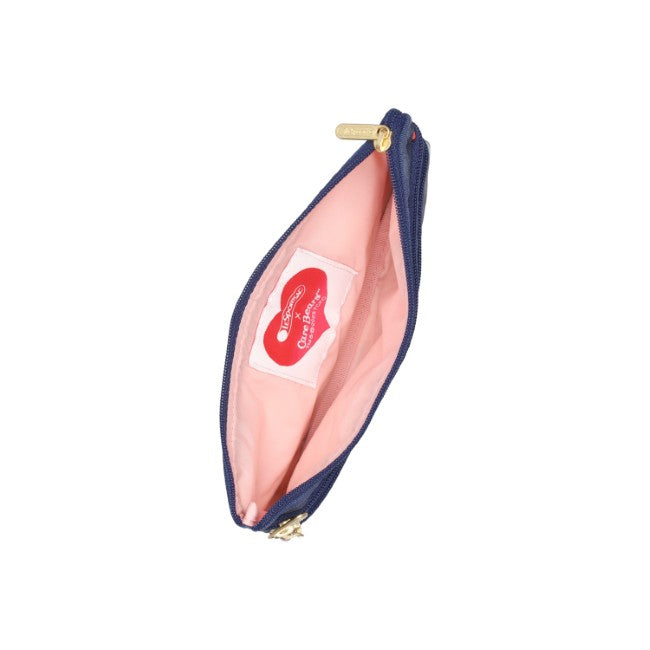 LeSportsac Unisex 3-Zip Cosmetic In Care Bears Dreams Navy