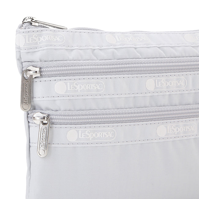 3-Zip Cosmetic In Pearl Gray