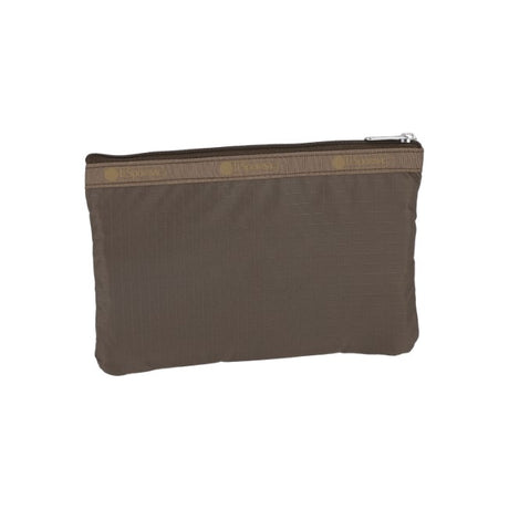 LeSportsac Unisex 3-Zip Cosmetic In Dark Chocolate