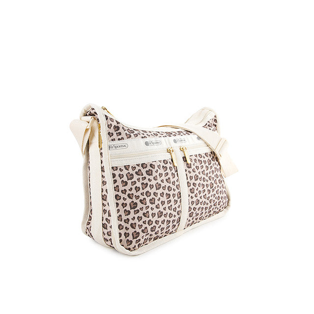 Deluxe Everyday Bag In Latte Heart Leopard