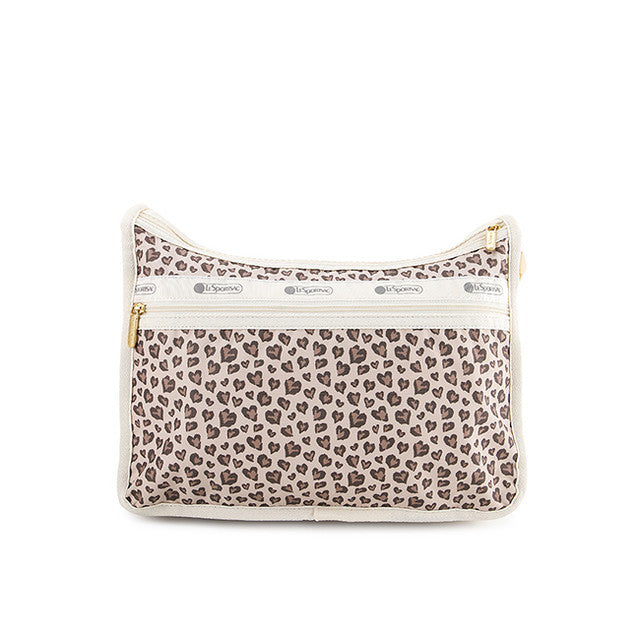 Deluxe Everyday Bag In Latte Heart Leopard