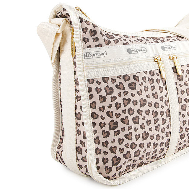 Deluxe Everyday Bag In Latte Heart Leopard