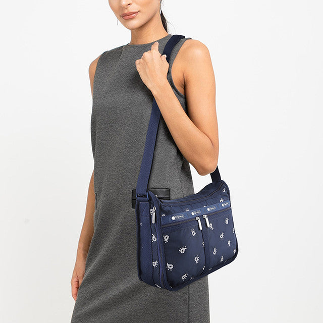 Deluxe Everyday Bag In Navy Bandana Emb