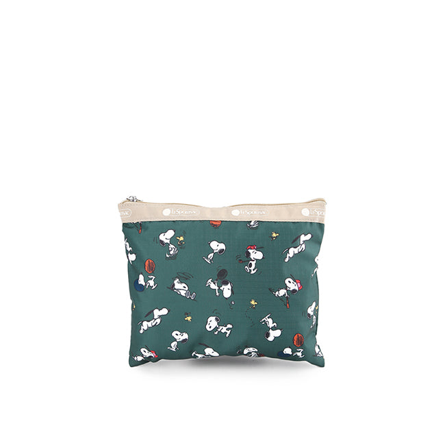 LeSportsac Tas Unisex Sling Bag Deluxe Everyday Bag In Snoopy And Woodstock Grn