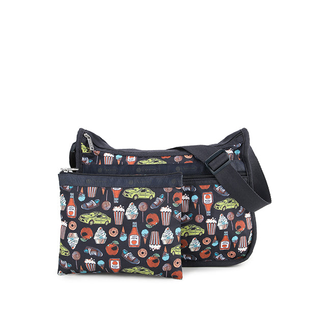 LeSportsac Tas Unisex Sling Bag Deluxe Everyday Bag In New York Icons Navy