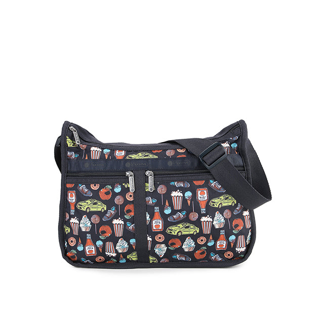 LeSportsac Tas Unisex Sling Bag Deluxe Everyday Bag In New York Icons Navy