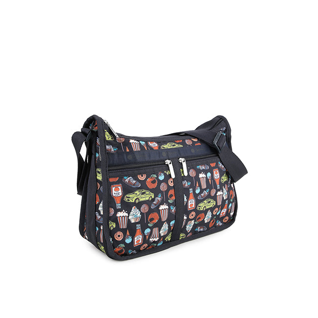 LeSportsac Tas Unisex Sling Bag Deluxe Everyday Bag In New York Icons Navy