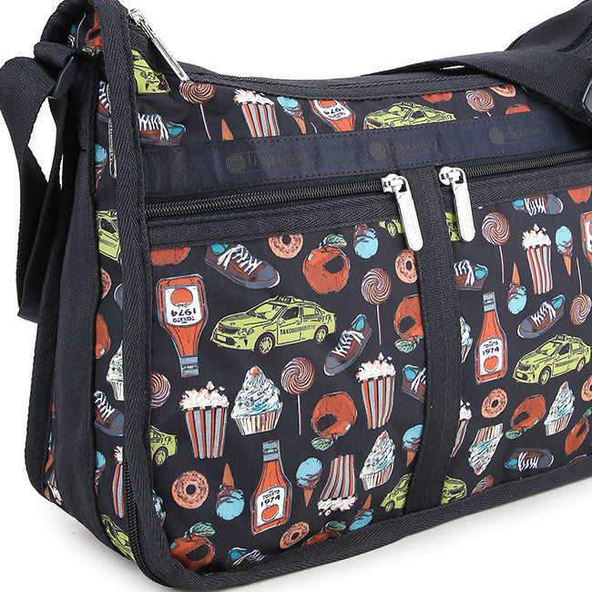 LeSportsac Tas Unisex Sling Bag Deluxe Everyday Bag In New York Icons Navy