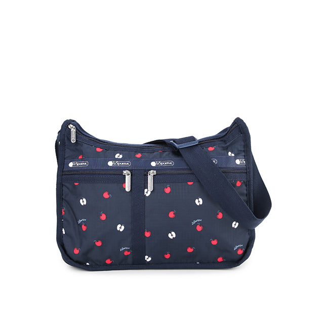 LeSportsac Tas Unisex Sling Bag Deluxe Everyday Bag In Red Delicious Navy