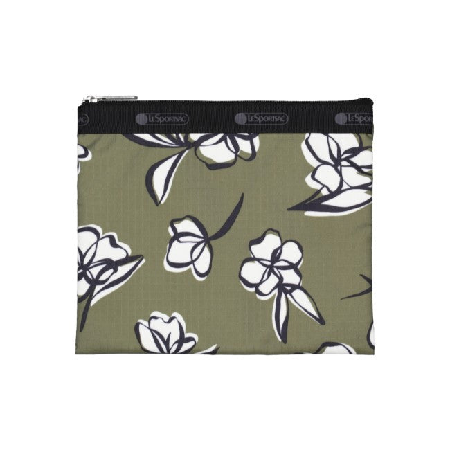 LeSportsac Unisex Deluxe Everyday Bag In Olive Floral Silhouette