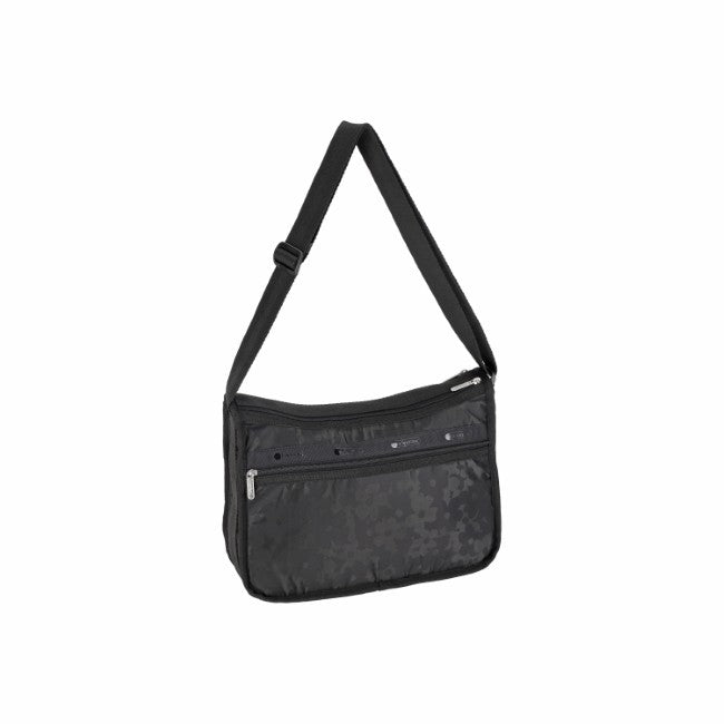 LeSportsac Unisex Deluxe Everyday Bag In Black Floral Jacquard