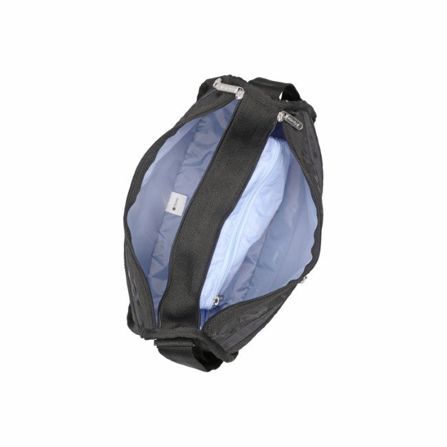 LeSportsac Unisex Deluxe Everyday Bag In Black Floral Jacquard