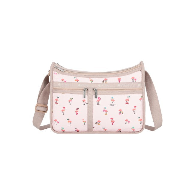 LeSportsac Unisex Deluxe Everyday Bag In Flamingo Party