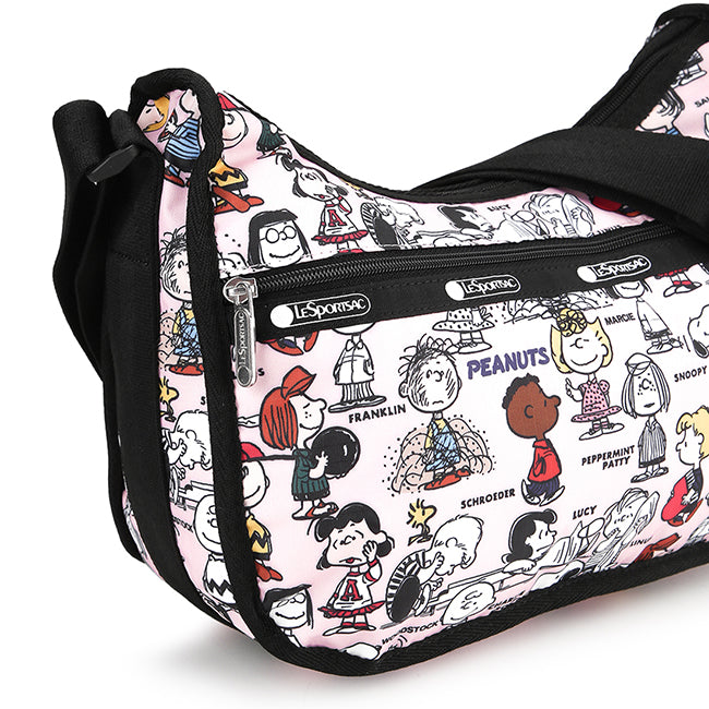 LeSportsac Tas Unisex Classic Hobo In Peanuts Gang Pink
