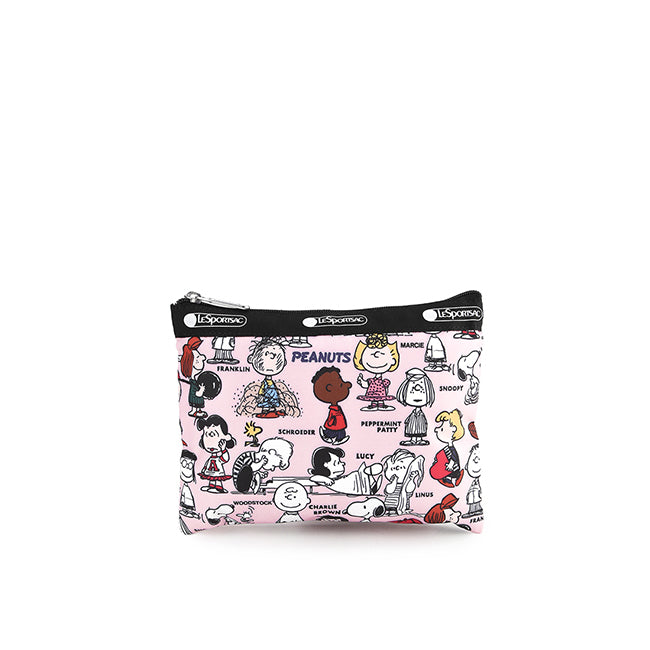 LeSportsac Tas Unisex Classic Hobo In Peanuts Gang Pink