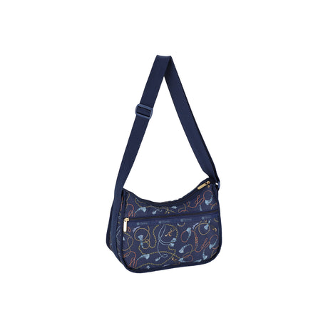 LeSportsac Tas Unisex Classic Hobo In Navy Status Chain