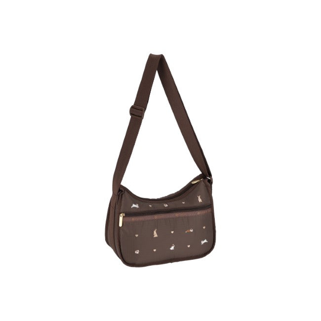 LeSportsac Unisex Classic Hobo In Bunny Embroidery