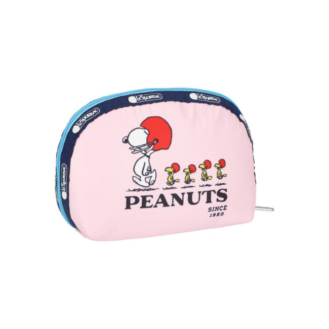 LeSportsac Unisex Pouch Medium Dome Cosmetic In Peanuts Snoopy Dome Cosm