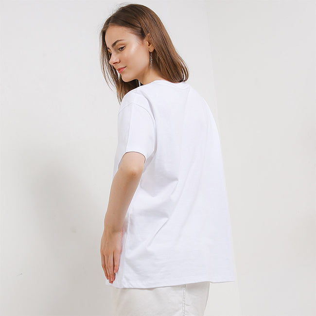 Hush Puppies Pakaian Wanita T Shirt Liunic Taea In White