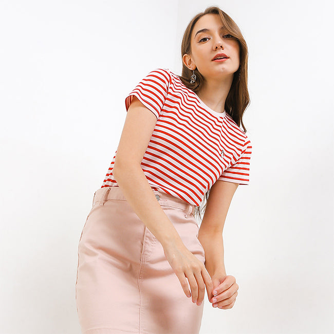 Hush Puppies Pakaian Wanita T Shirt Venna Str 2 In Red