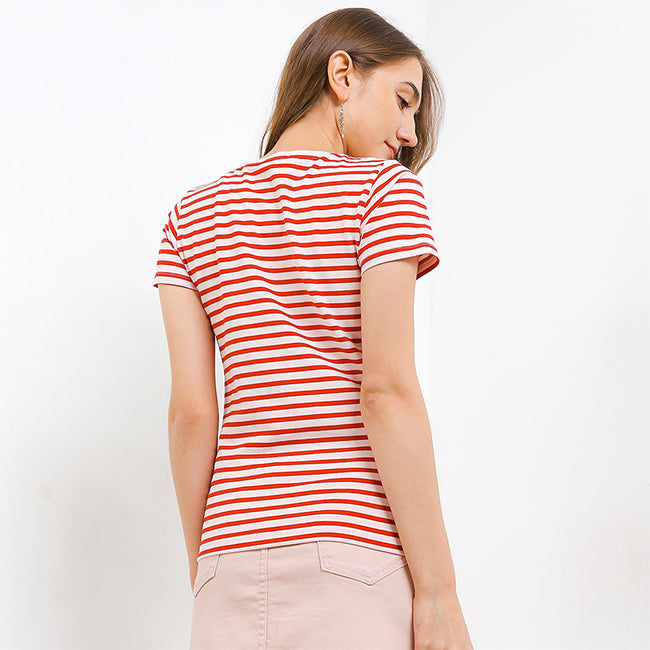 Hush Puppies Pakaian Wanita T Shirt Venna Str 2 In Red