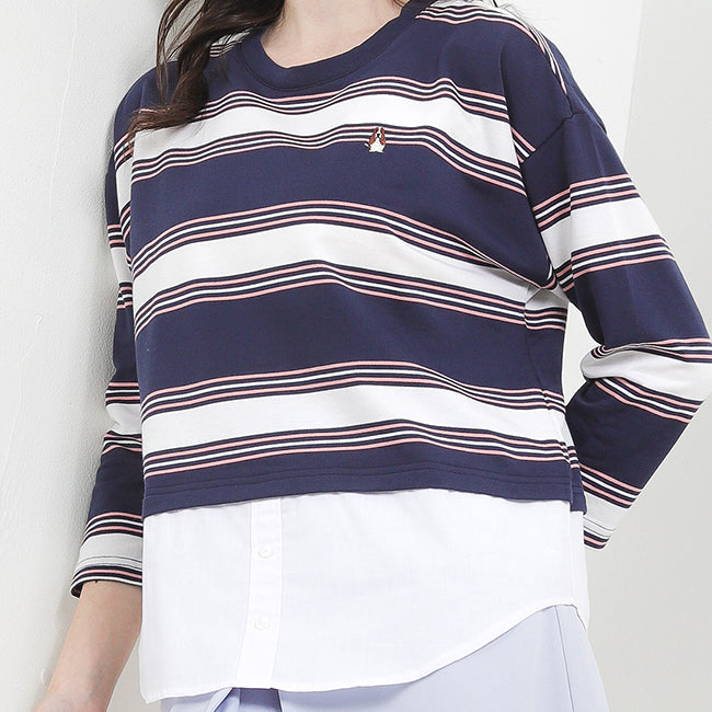 Hush Puppies Pakaian Wanita Blouse Antonella In Navy