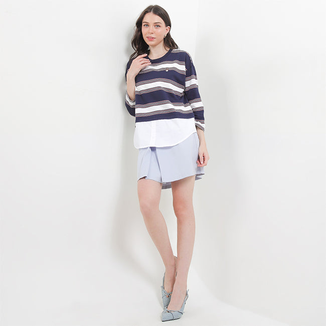 Hush Puppies Pakaian Wanita Blouse Antonella In Navy