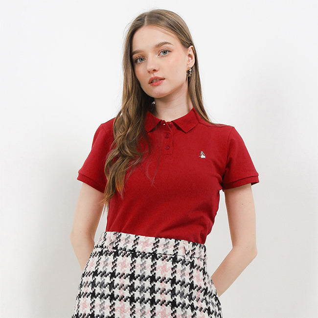 Hush Puppies Pakaian Wanita Ardith 5 Polo In Red