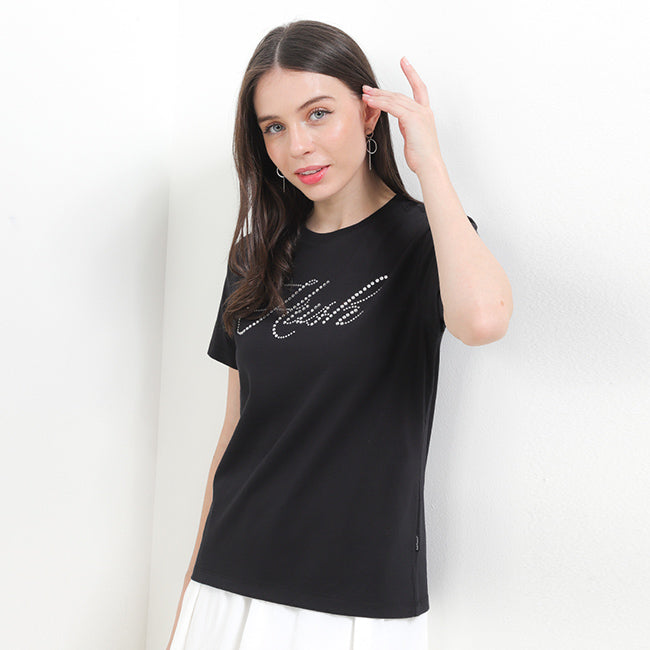 Hush Puppies Pakaian Wanita T Shirt Bl Blinka In Black