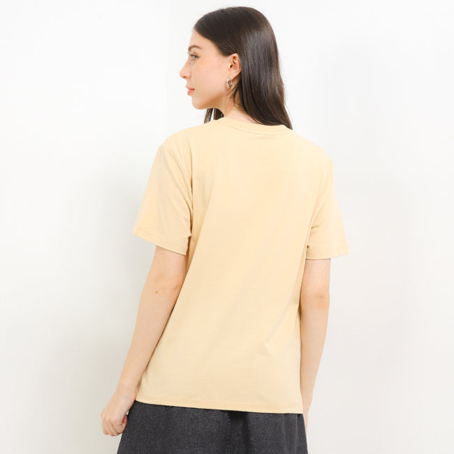 Hush Puppies Pakaian Wanita T Shirt 90S Diversa In Beige