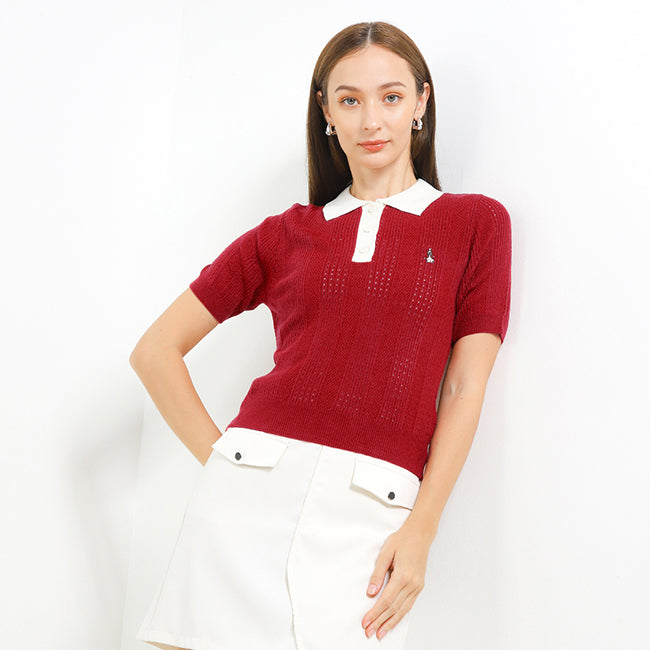 Hush Puppies Pakaian Wanita 90S Pointel In Red