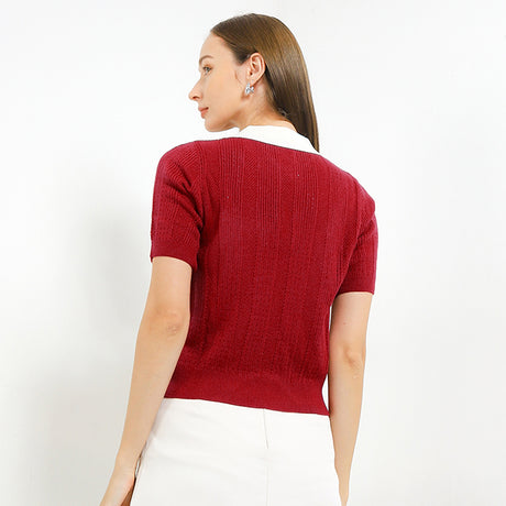 Hush Puppies Pakaian Wanita 90S Pointel In Red