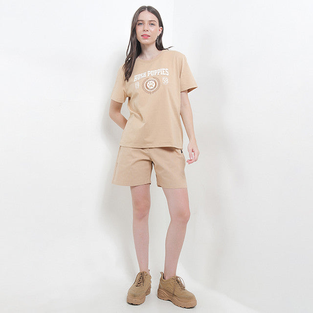 Hush Puppies Pakaian Wanita Shirt Camperly In Khaki