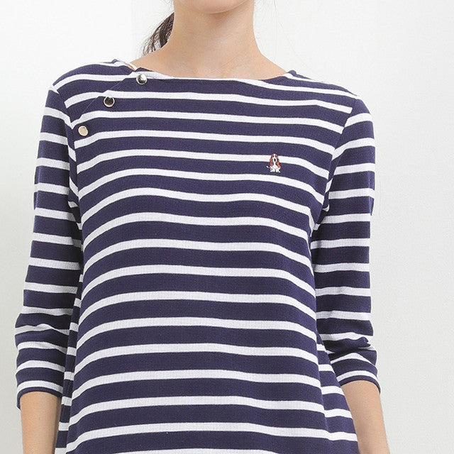Hush Puppies Pakaian Wanita T shirt Lilyana Boat In Navy
